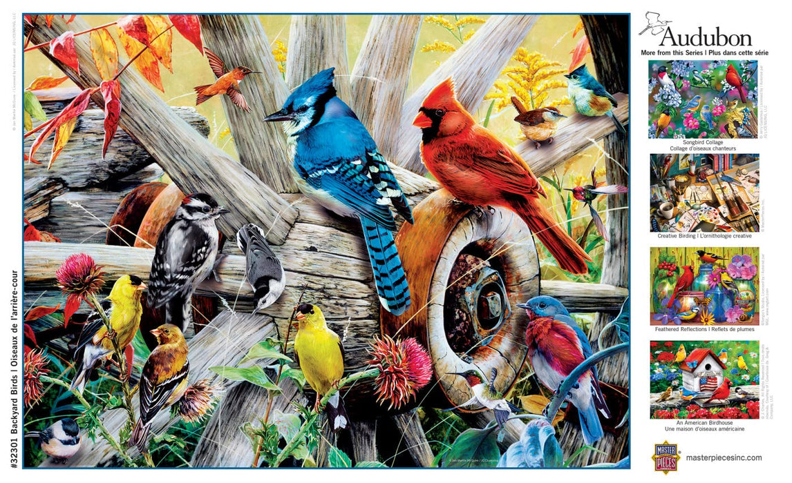 MasterPieces Puzzles Backyard Birds Puzzle 300pc