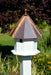 Oct-Avian Bird House - White with Bright copper roof