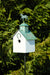 Sleepy Hollow - Horse Heaven Bird House - White with Verdi Copper Roof