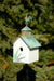 Sleepy Hollow - Hen House Bird House - White with Verdi Copper Roof