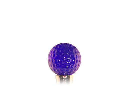 Glass Bottle Stopper Golf Ball Blue