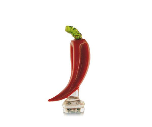 Glass Bottle Stopper Red Chili Pepper