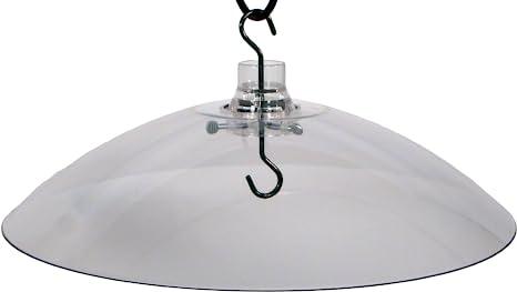 16" Clear Plastic Baffle - Hang or Pole Mount - The Bird Shed