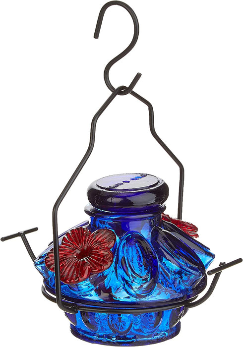 Parasol Pot de Creme Hummingbird Feeder Blue