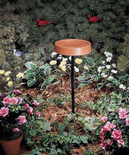 12 in. Heated Bird Bath with Metal Stand