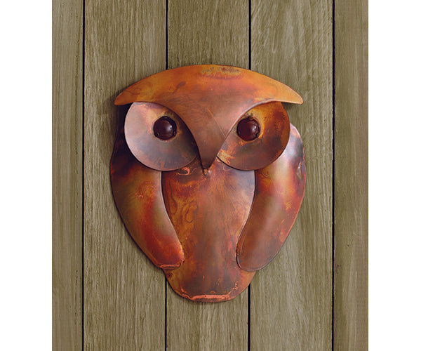 Solid Flamed Owl Wall Decor
