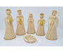 6 inch Nativity Set Gold Trim Set of 6 Figurines