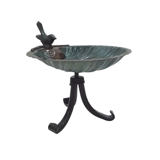 Achla Designs Scallop Shell Birdbath with Tripod Stand