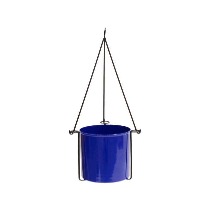 Achla Designs Vera Hanging Planter with French Blue Pot