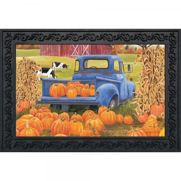 Pumpkin Patch Pickup Doormat