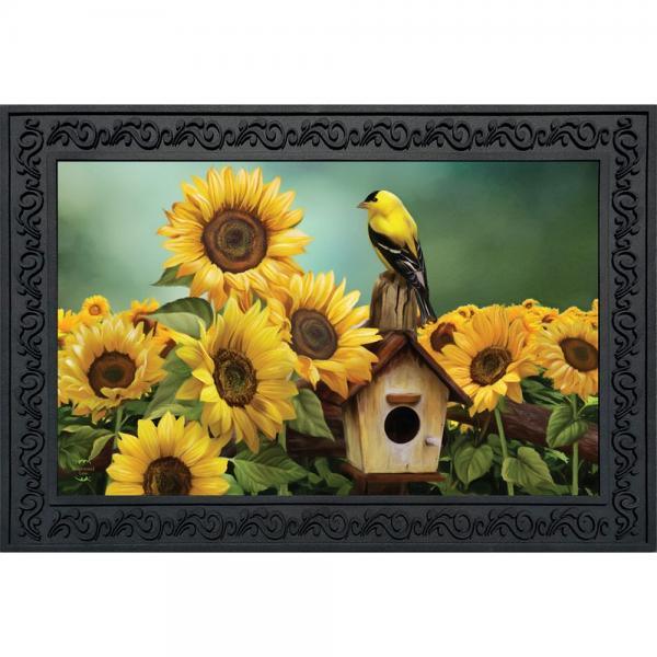Goldfinch & Sunflowers Doormat