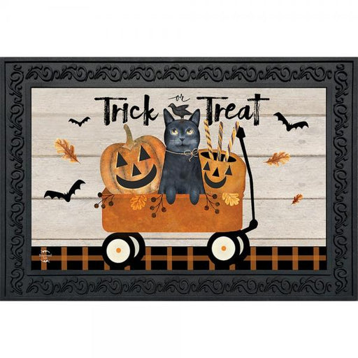 Trick Or Treat Wagon Doormat