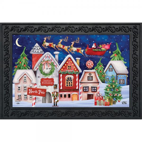 North Pole Magic Christmas Doormat