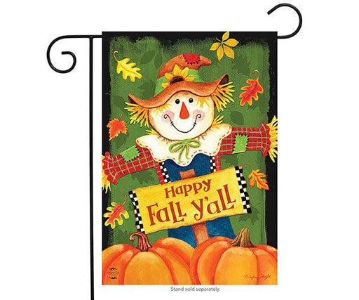 Fall Y'all Scarecrow Garden Flag