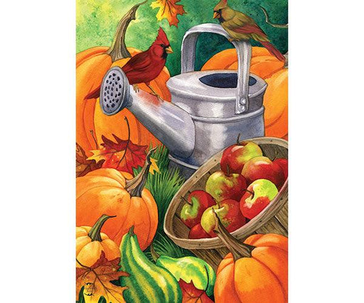 Fall Watering Can Garden Flag
