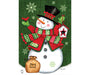 Snowman and Bird House Garden Flag