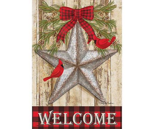 Festive Barnstar Garden Flag