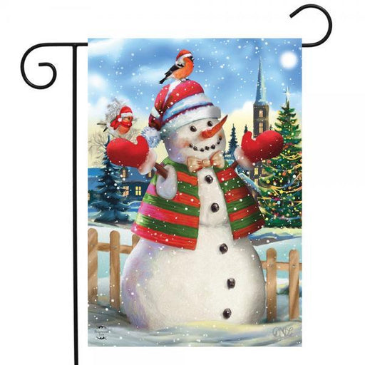 It's Snowing Garden Flag