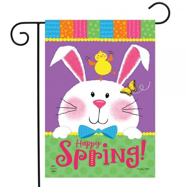 Happy Spring Rabbit Garden Flag