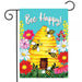 Bee Happy Hive Garden Flag