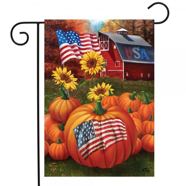 U.S.A. Pumpkins Garden Flag