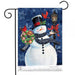 Snowman Holiday Cheer Garden Flag
