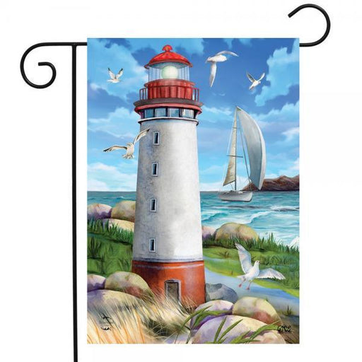 Coastal Lighthouse Garden Flag