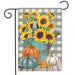 Sunflower Watering Can Garden Flag