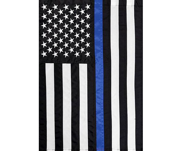 Thin Blue Line Embroidered House Flag