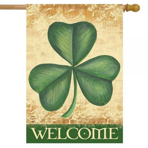 Shamrock Welcome House Flag