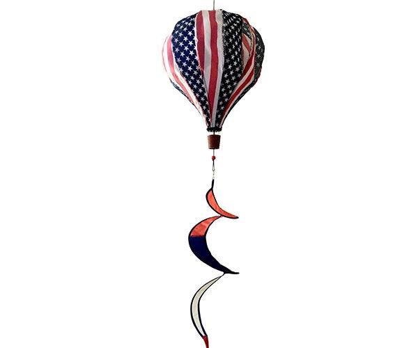 Deluxe Red, White, & Blue Hot Air Balloon Spinner