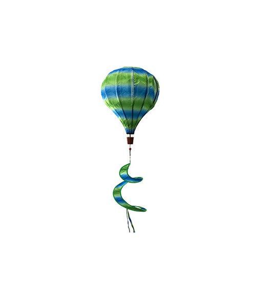 Deluxe Green & Blue Hot Air Balloon Spinner