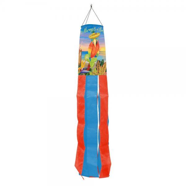 Always 5 O'Clock Embroidered Windsock