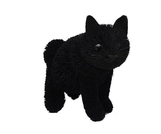 16 inch Brushart Black Cat Sitting