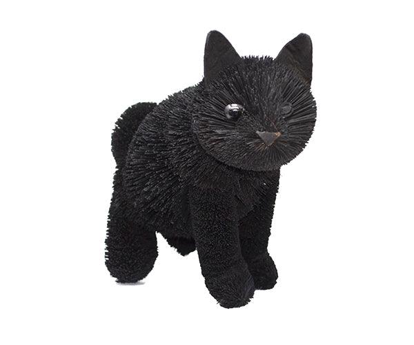12 inch Brushart Black Cat Sitting
