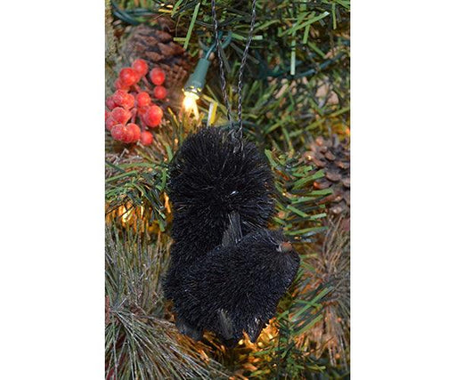 Brushart Squirrel Black Ornament