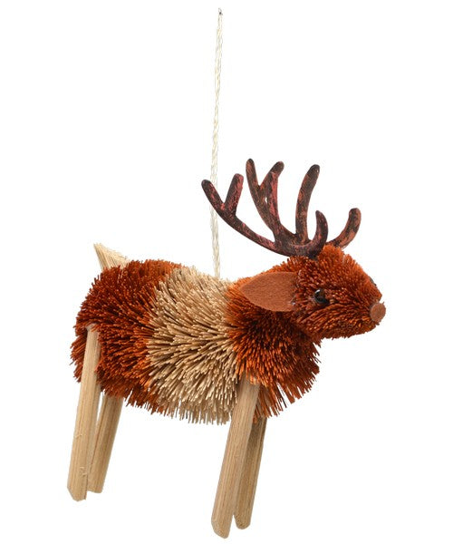 Reindeer Brushart Ornament