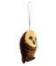 Owl Spotted with Branch Brushart Ornament