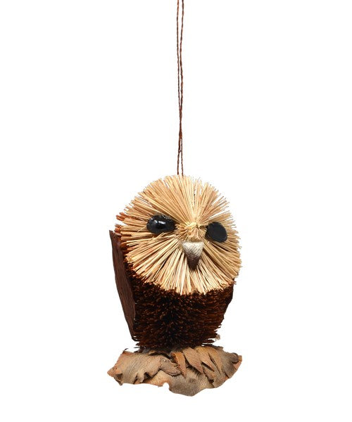 Owl Brushart Ornament