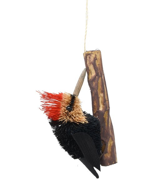 Woodpecker Brushart Ornament
