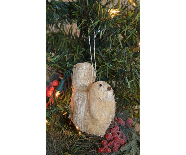 Brushart Maltese Dog Ornament