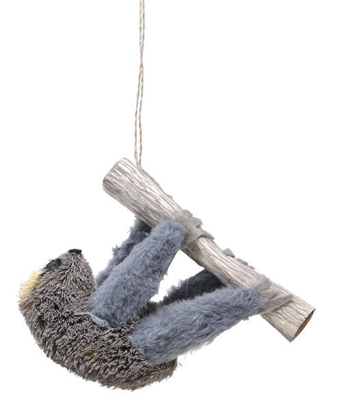 Sloth Brushart Ornament