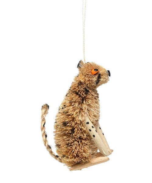 Cheetah Brushart Ornament