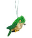 Parakeet Brushart Ornament