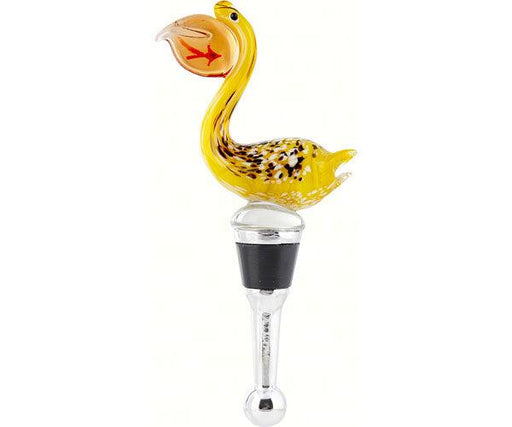 Glass Pelican Bottle Stopper