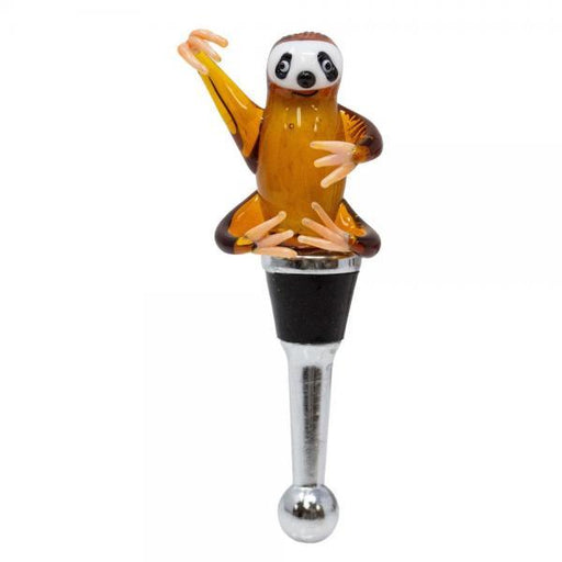 Glass Sloth Bottle Stopper