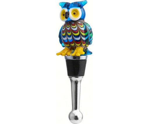 Glass Venetian Owl Bottle Stopper