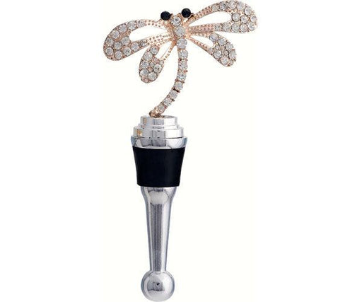 Bottle Stopper - Dragonfly with Stones