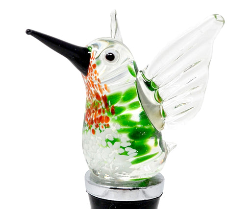 Ruby Throated Hummingbird Bottle Stopper