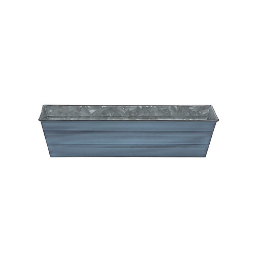 Achla Designs Galvanized Steel Flower Box Planter, Nantucket Blue, Small 